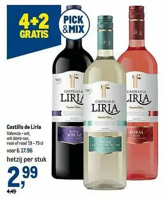 Makro Castillo de liria valencia - wit, wit démi-sec, rosé of rood `19 aanbieding