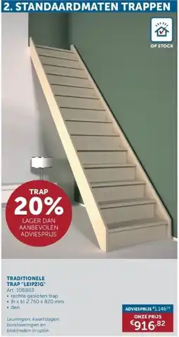 Zelfbouwmarkt TRADITIONELE TRAP LEIPZIG aanbieding