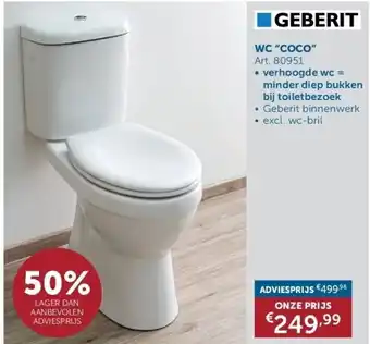 Zelfbouwmarkt WC “COCO” aanbieding