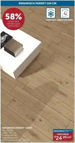 Zelfbouwmarkt KERAMISCH PARKET LEON aanbieding
