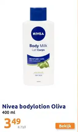 Action Nivea bodylotion Oliva 400mL aanbieding