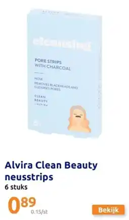 Action Alvira Clean Beauty neusstrips 6 stuks aanbieding