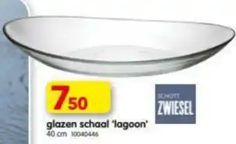 Yess Glazen schaal Lagoon aanbieding