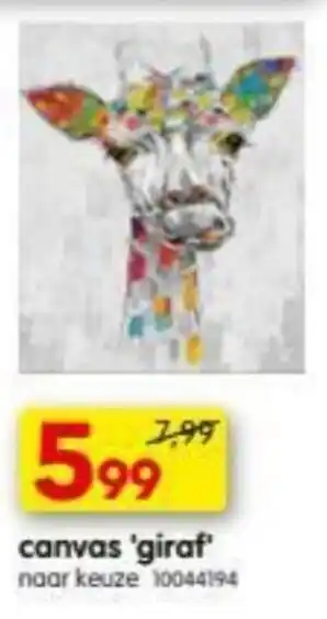Canvas Giraf