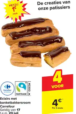 Carrefour Market Eclairs met banketbakkersroom aanbieding