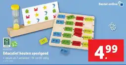 Lidl PLAYTIVE Educatief houten speelgoed aanbieding