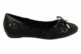 Berca Shoes Sprox Ballerina Dames Vegan - Zwart aanbieding