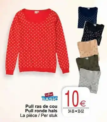 Cora Pull ras de cou pull ronde hals aanbieding