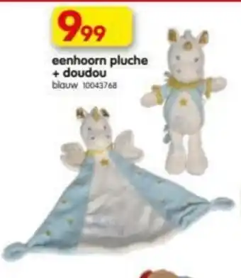 Yess Eenhoorn pluche + doudou aanbieding