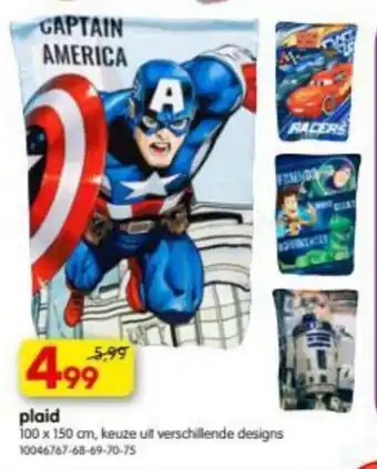 Yess Plaid 100*150cm aanbieding