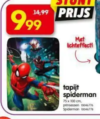 Yess Tapijt Spiderman 75*100cm aanbieding
