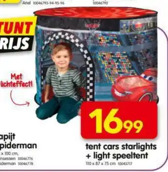 Tent Cars Starlights + light speeltent