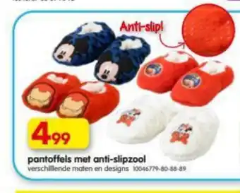 Pantoffels met anti-slipzool