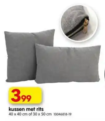 Yess Kussen met rits aanbieding