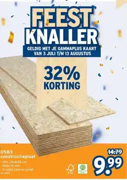 GAMMA OSB3.. constructieplaat aanbieding