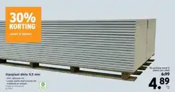 GAMMA Gipsplaat dikte 9,5 mm aanbieding