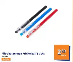 Action Pilot balpennen Frixionball Sticks aanbieding