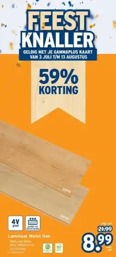 GAMMA Laminaat Welsh Oak aanbieding