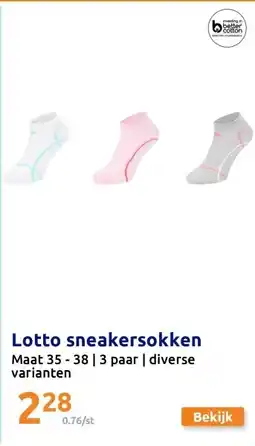 Action Lotto sneakersokken aanbieding