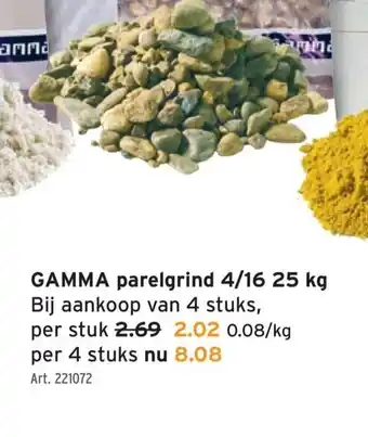 GAMMA GAMMA parelgrind 4/16 25 kg aanbieding