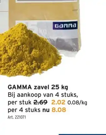 GAMMA GAMMA zavel 25 kg aanbieding