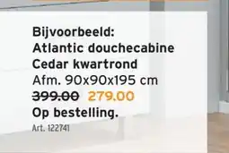 Atlantic douchecabine Cedar kwartrond