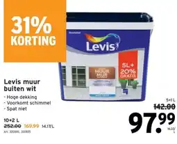 GAMMA Levis muur buiten wit aanbieding