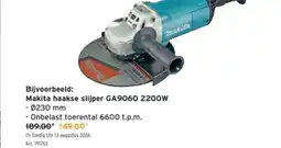 GAMMA Makita haakse slijper GA9060 2200W -0230 mm aanbieding