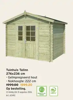 GAMMA Tuinhuis Talinn 276x236 cm aanbieding