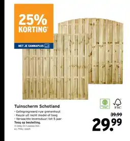 GAMMA Tuinscherm Schotland aanbieding