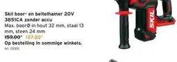 GAMMA Skil boor- en beitelhamer 20V 3851CA zonder accu aanbieding