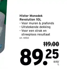 GAMMA Histor Monodek Revolution 10L aanbieding