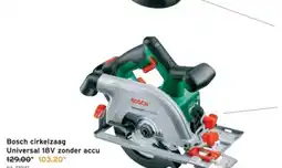 GAMMA Bosch cirkelzaag Universal 18V zonder accu aanbieding