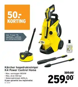 GAMMA Kärcher hogedrukreiniger K4 Power Control Home aanbieding