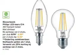 GAMMA Philips LED kaars E14 aanbieding