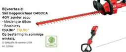 GAMMA Skil heggenschaar 0480CA 40V zonder accu aanbieding