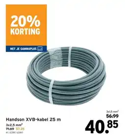 GAMMA Handson XVB-kabel 25 m aanbieding