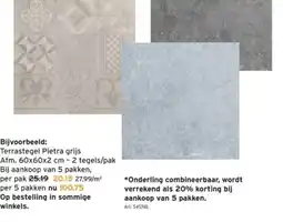 GAMMA Terrastegel Pietra grijs aanbieding