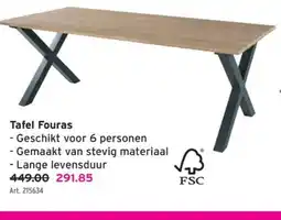 GAMMA Tafel Fouras aanbieding