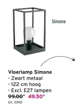 GAMMA Vloerlamp Simone aanbieding
