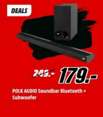 MediaMarkt Polk Audio Soundbar Bluetooth + Subwoofer aanbieding