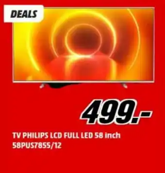 MediaMarkt TV Philips LCS Full LED 58 inch 58PUS7855/12 aanbieding