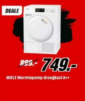 MediaMarkt Miele Warmtepomp droogkast A++ aanbieding
