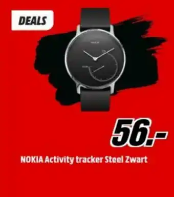 MediaMarkt Nokia Activity tracker Steel Zwart aanbieding