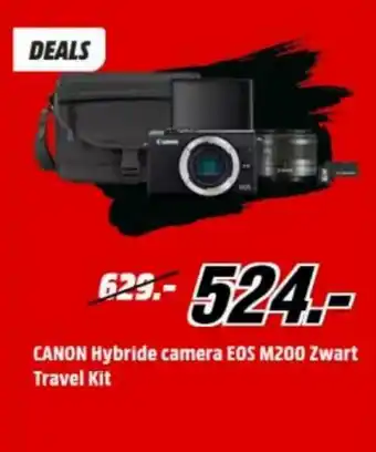 Canon Hybride camera EOS M200 Zwart Travel Kit