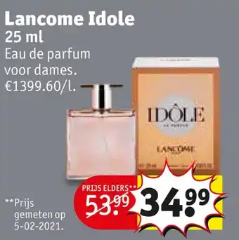 Kruidvat Lancome Idole 25ml aanbieding