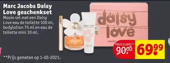 Kruidvat Marc Jacobs Daisy Love geschenkset aanbieding