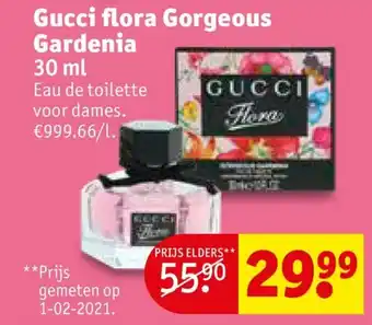 Kruidvat Gucci flora Gorgeous Gardenia 30ml aanbieding