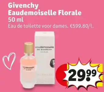 Kruidvat Givenchy Eaudemoiselle Florale 50ml aanbieding
