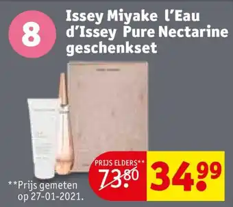 Kruidvat Issey Miyake L'eau D'issey Pure Nectarine geschenkset aanbieding